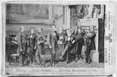 Les députés de la Seine, membres du gouvernement de la Défense nationale le 4 septembre 1870, 1870
